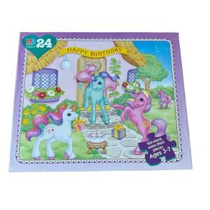 My Little Pony Happy Birthday Puzzle 24 Pieces Ages 3-7 12.5x15 inches 1997